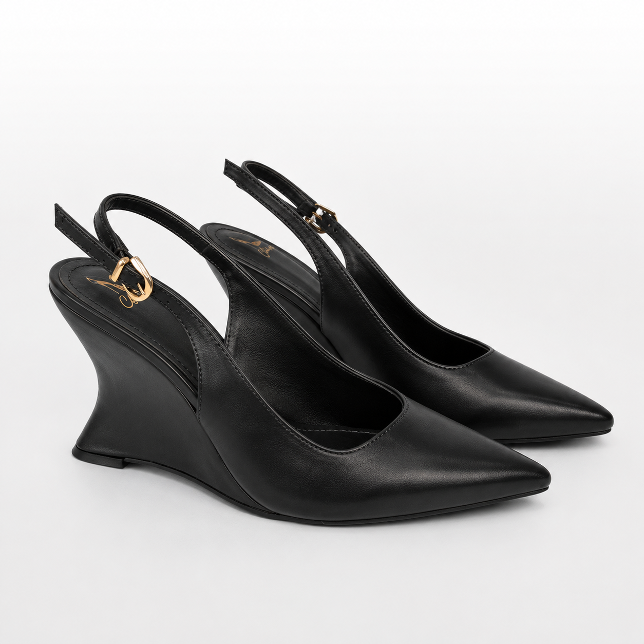 Scarpin Slingback Salto Cunha