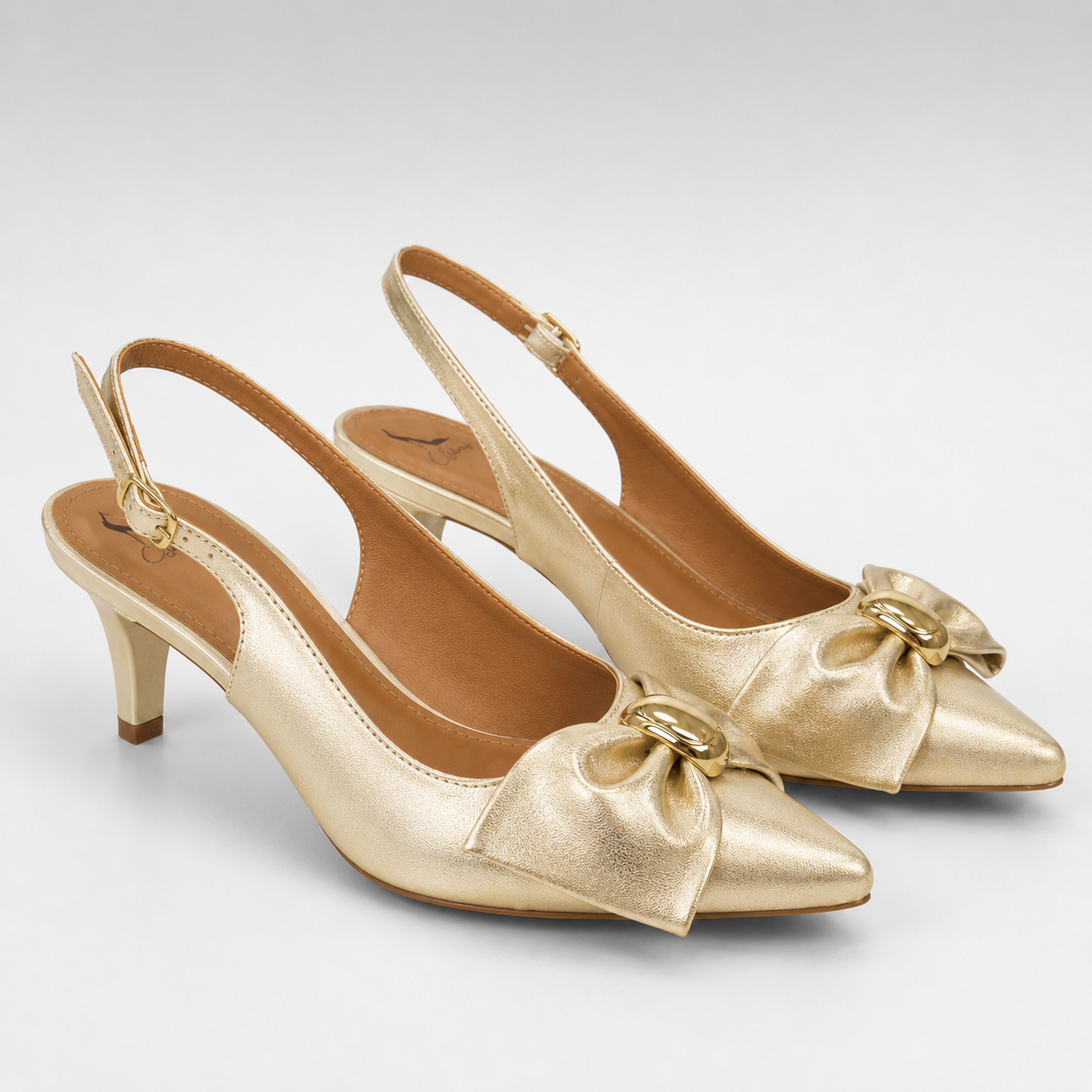 Scarpin Slingback Laço