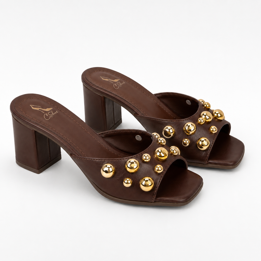 Tamanco Pérolas de Ouro