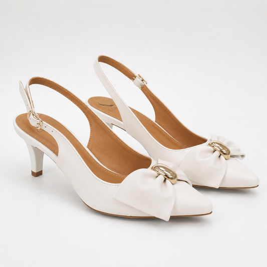 Scarpin Slingback Laço